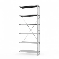 Секция приставная стеллажа металлического ТСУ Универсал, 3000x760x400 мм. Полки: метал. усил. 6 шт.