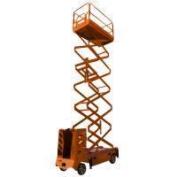 Самоходный подъемник  ножничного типа  с питанием от аккумуляторов GROST Tower Automotive 500-7 с выдвижной платформой