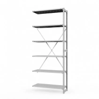 Секция приставная стеллажа металлического ТСУ Универсал, 3000x1060x400 мм. Полки: метал. перф.  6 шт.