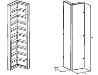 Щит угловой внутренний 0,25х0,3х3,3м профиль 2,5 мм
