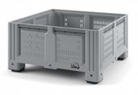 Контейнер iBox перфорированный на ножках, 1130x1130x580 мм