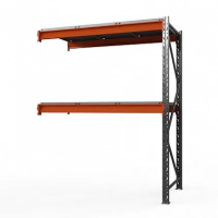 Секция приставная стеллажа металлического Оптима, 2000x1250x785 мм. Полки: 2 шт. метал.