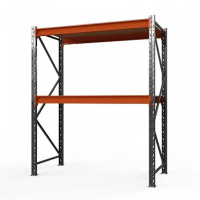 Стеллаж металлический Оптима, 2000x2500x600 мм. Полки: 2 шт. фанера