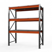 Стеллаж металлический Оптима, 3000x1530x785 мм. Полки: 3 шт. метал.