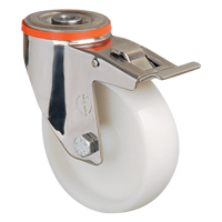 Нейлоновое колесо  EM04 ZKZ 80 F (INOX)