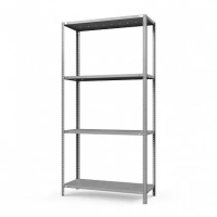 Стеллаж металлический ТС Лайт, 2000x1200x300 мм. Полки: 4 шт. метал. перф.