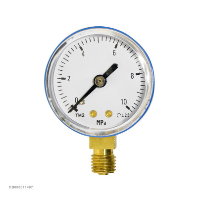 Манометр на редуктор высокого давления 10 МПа (100 кгс/см кв, кл. т. 2,5)