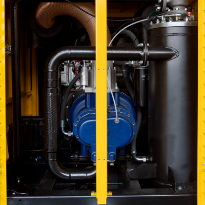 Компрессор передвижной ATMOS PDP 190 - 12 бар (регулируемая с тормозом ходовая часть)