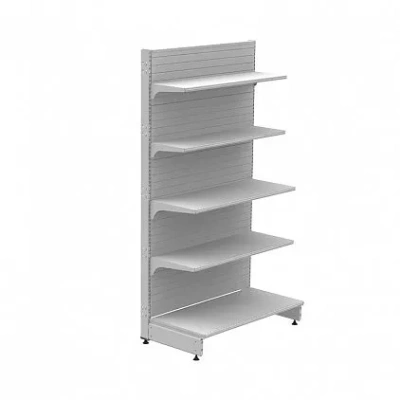 Стеллаж торговый пристенный отдельностоящий без плинтуса и без заглушки (2250x1000x500) 5 полок