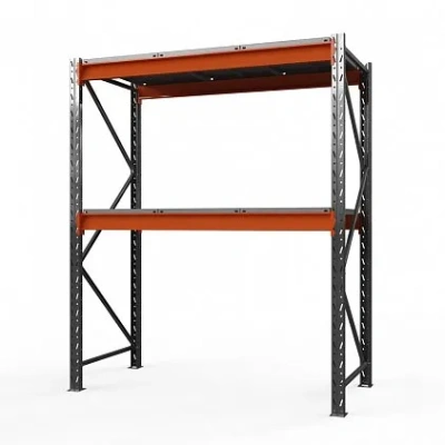 Стеллаж металлический Оптима, 2000x1530x785 мм. Полки: 2 шт. метал.
