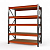 Стеллаж металлический Оптима, 2500x2500x785 мм. Полки: 5 шт. фанера