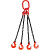 Строп цепной BARA — RUS 4СЦ г/п 6,7 т 8,0 м с самозакрывающимися 
крюками