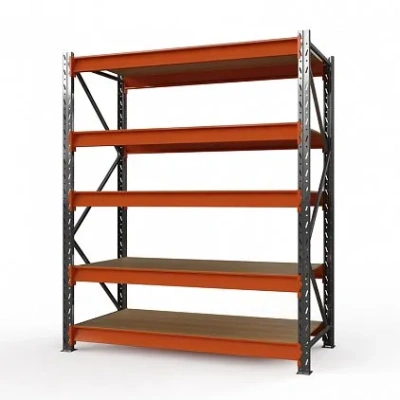 Стеллаж металлический Оптима, 3000x1250x785 мм. Полки: 5 шт. фанера