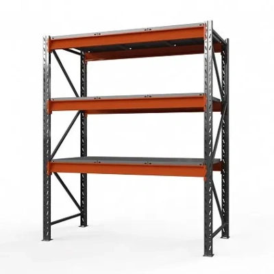 Стеллаж металлический Оптима, 2000x1250x785 мм. Полки: 3 шт. метал.