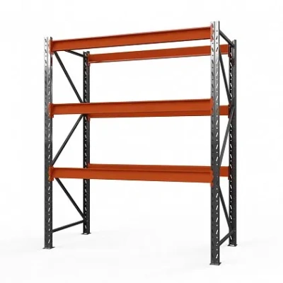 Стеллаж металлический Оптима, 4000x1250x785 мм. Полки: 3 шт. без настила